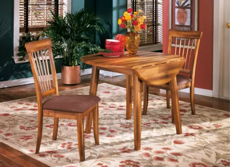 Berringer Dining Drop Leaf Table in Rustic Brown by Ashley Express