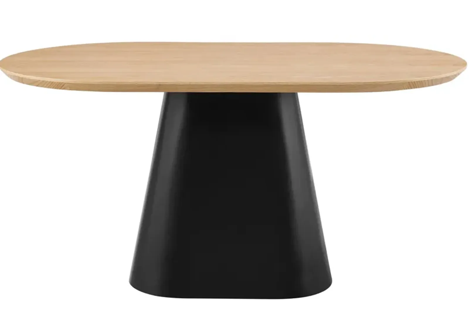 Magnus Oval Dining Table in Light Oak by New Pacific Direct