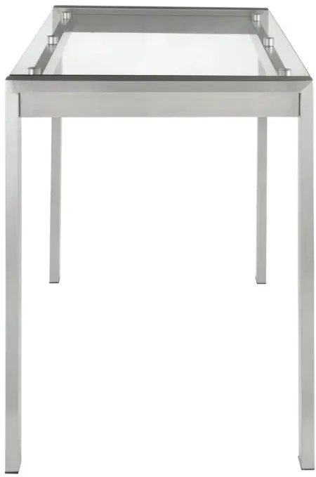 Fuji Counter Table in Stainless Steel by Lumisource