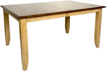 Brook Dining Table w/ Leaf in Wheat and Pecan by Sunset Trading