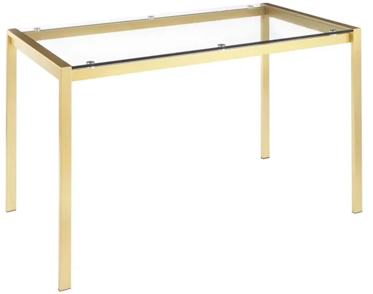 Fuji Dinette Table in Gold by Lumisource