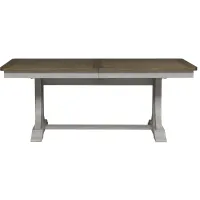 Farmhouse Reimagined Trestle Dining Table w/ Leaf in White by Liberty Furniture