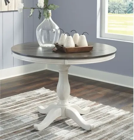 Nelling Round Dining Table in Two-tone by Ashley Furniture