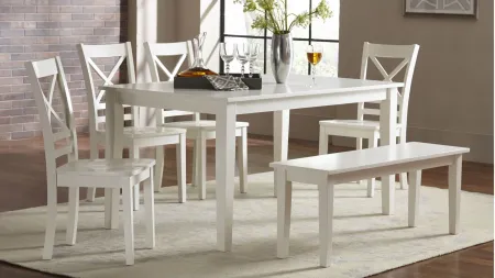 Simplicity Dining Table in Paperwhite by Jofran