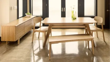 Currant Extendable Dining Table in Caramelized by Greenington