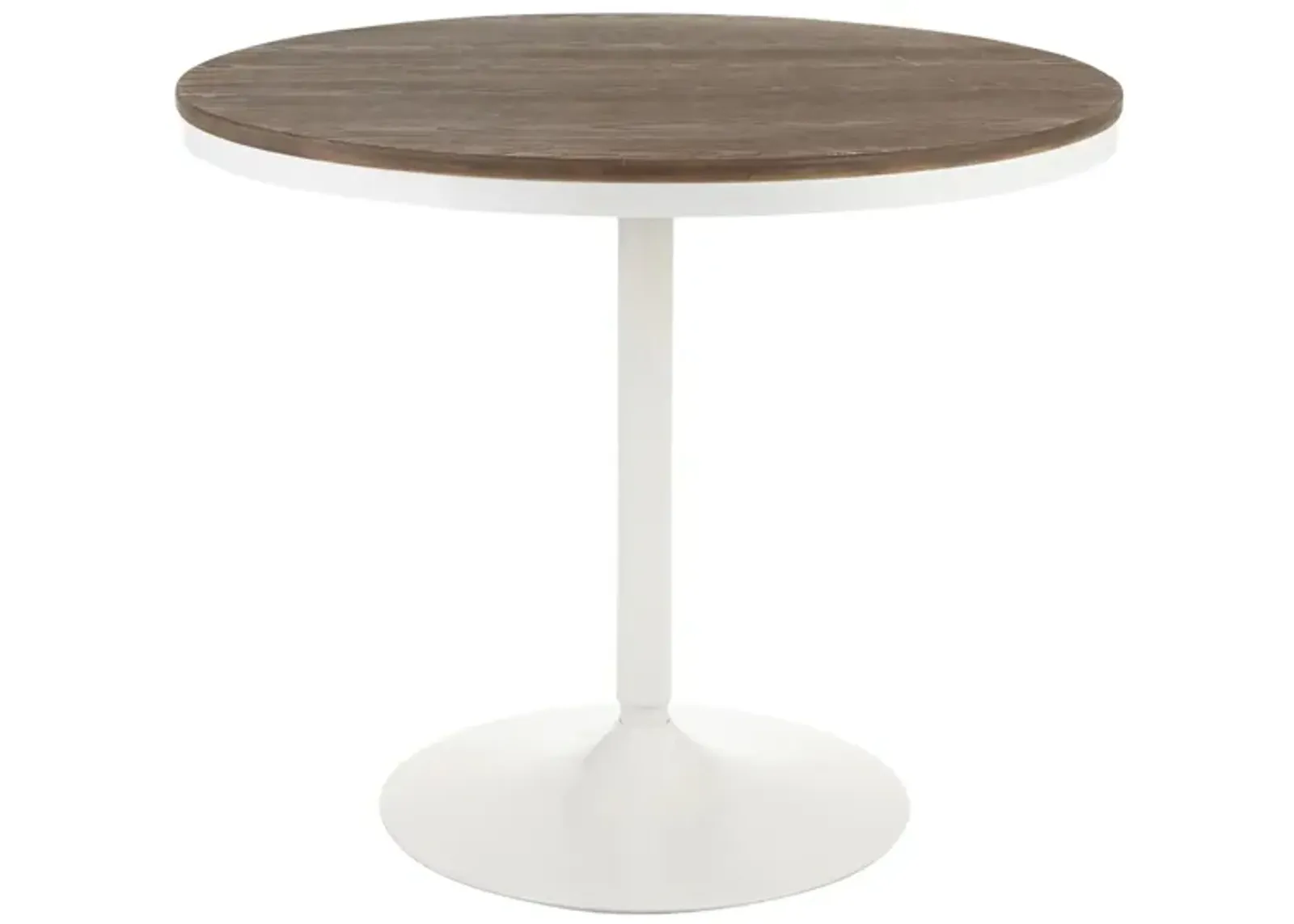 Dakota Dining Table in White by Lumisource