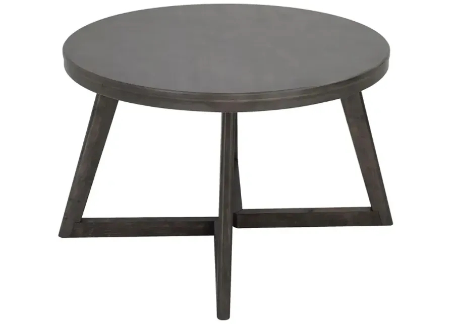 Hillside Dining Table in Wire Brushed Grey by Elements International Group