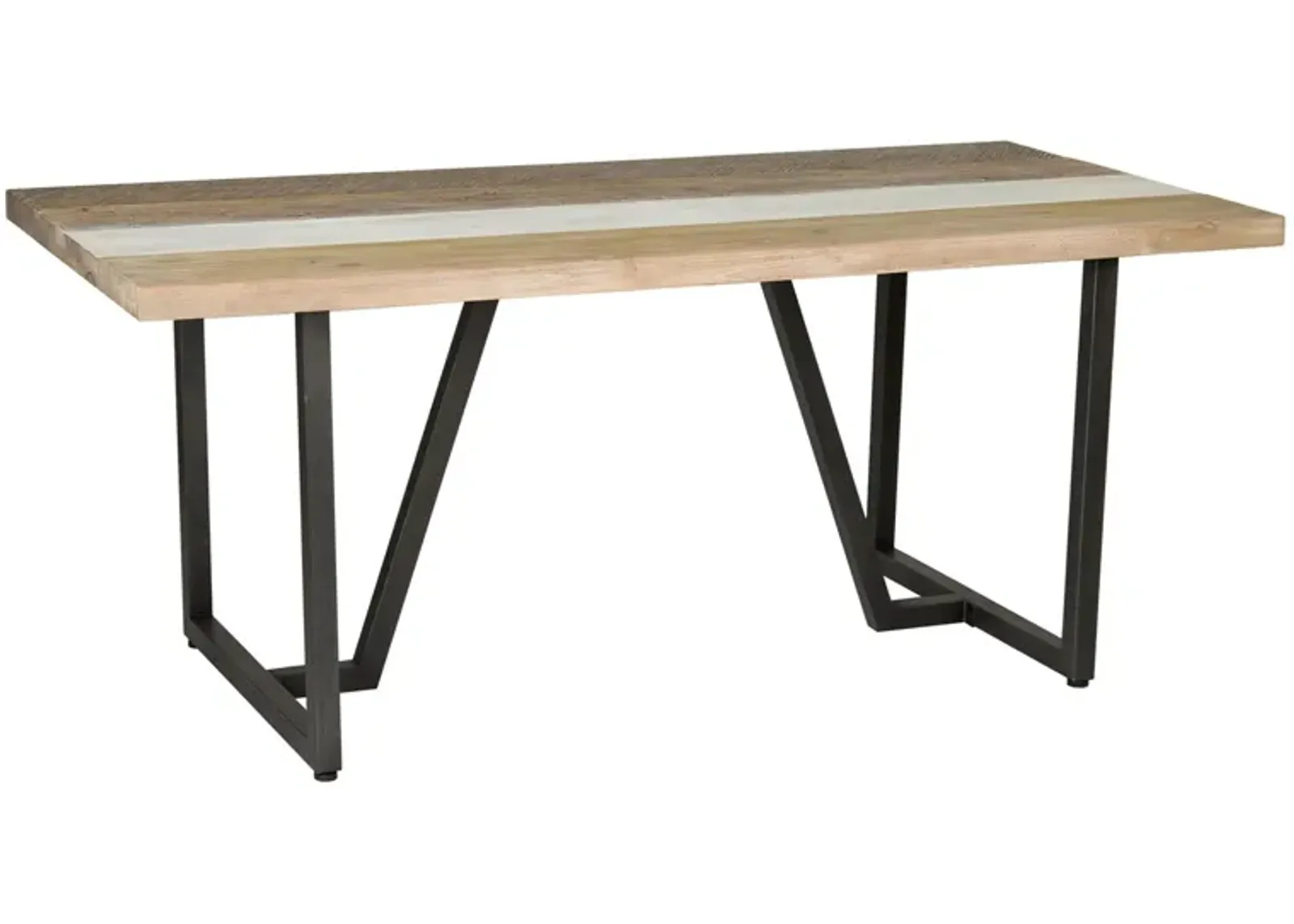 Metro Havana Dining Table in Brown, White by LH Imports Ltd