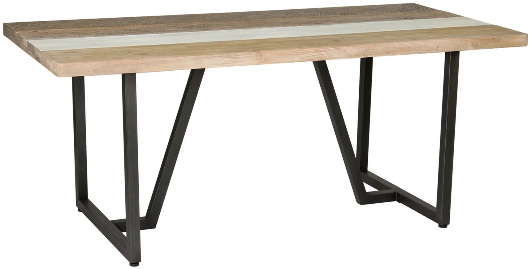 Metro Havana Dining Table in Brown, White by LH Imports Ltd