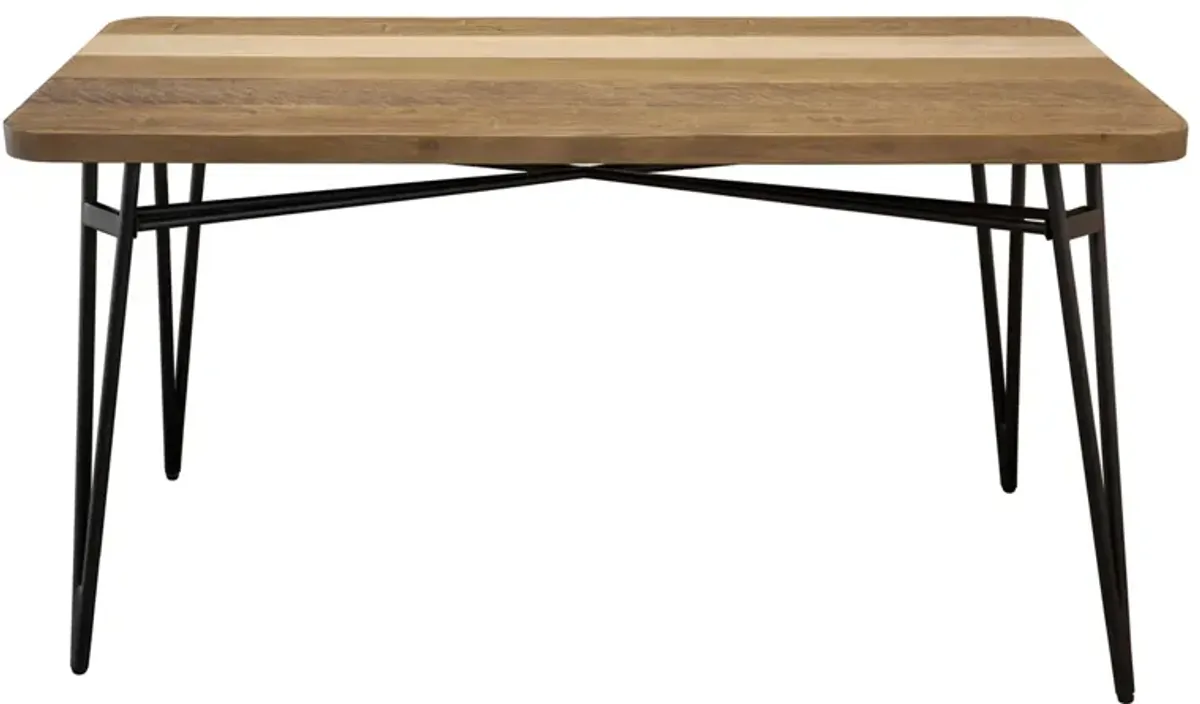 Metro Noir Havana Dining Table in Brown, White by LH Imports Ltd