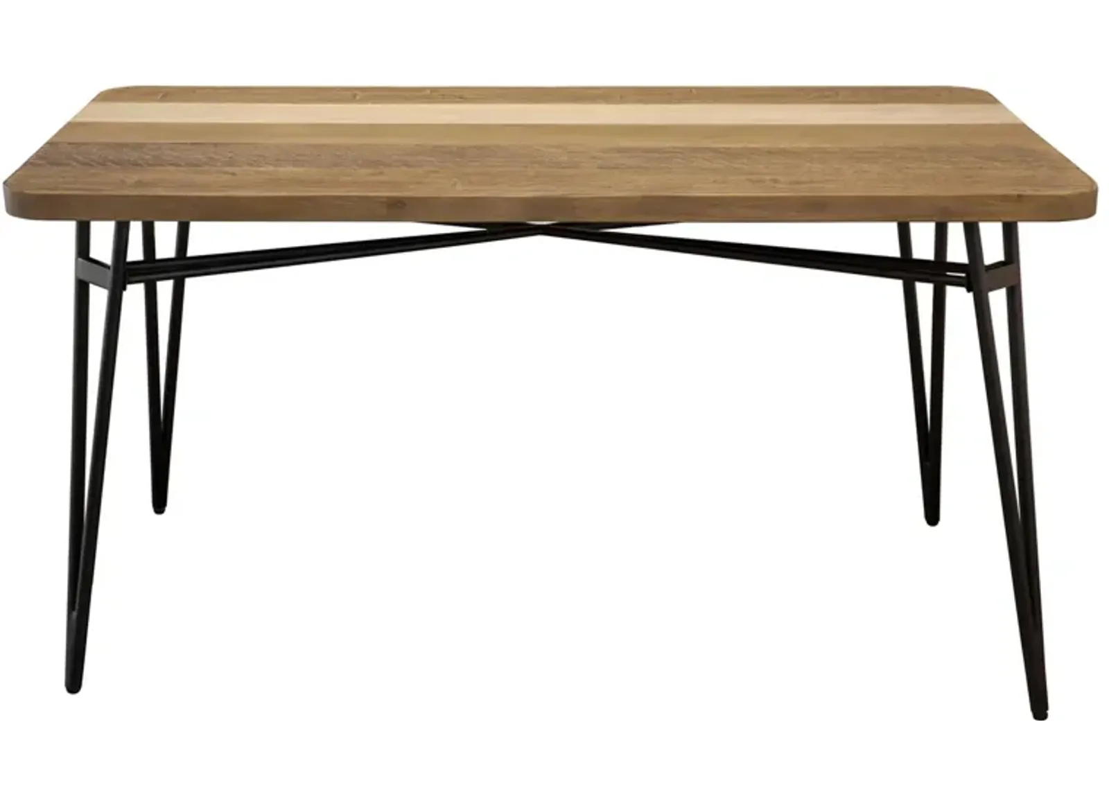 Metro Noir Havana Dining Table in Brown, White by LH Imports Ltd