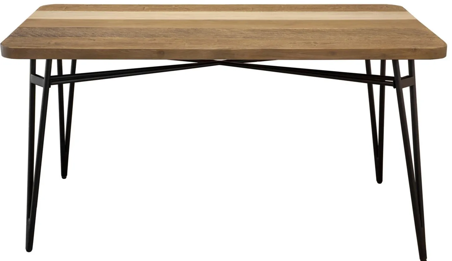 Metro Noir Havana Dining Table in Brown, White by LH Imports Ltd