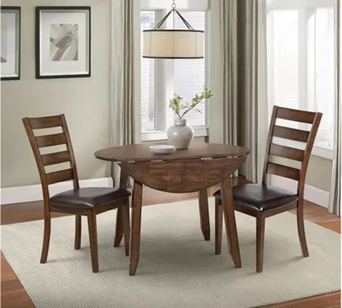 Kona Round Drop Leaf Dining Table