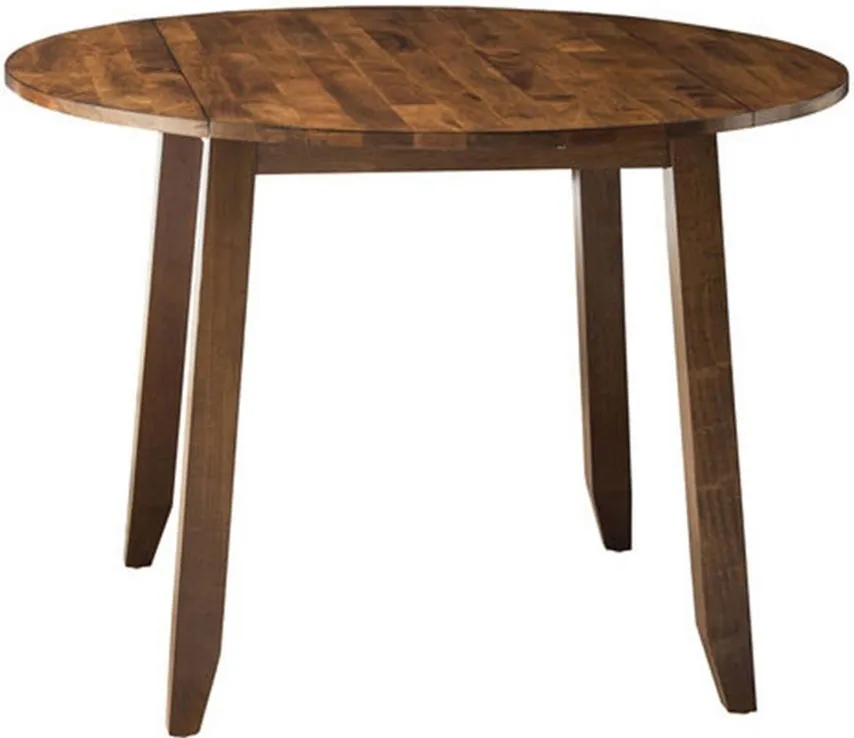 Kona Round Drop Leaf Dining Table in Brandy by Intercon