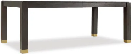 Curata Rectangular Dining Table with Two Leaves in Midnight by Hooker Furniture