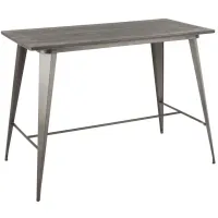 Oregon Counter Table in Espresso by Lumisource