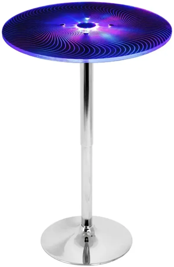 Spyra LED Multi-Colored Bar Table