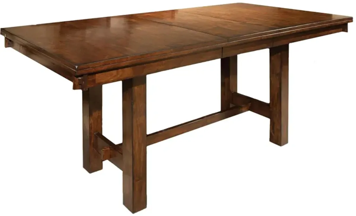 Kona Counter Height Trestle Table in Merlot by Intercon