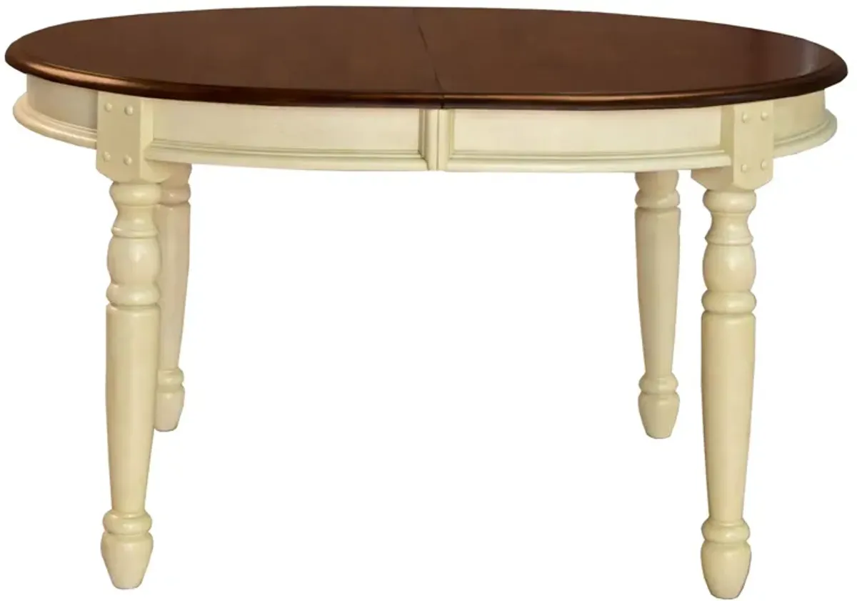 British Isles Oval Double-Leaf Dining Table