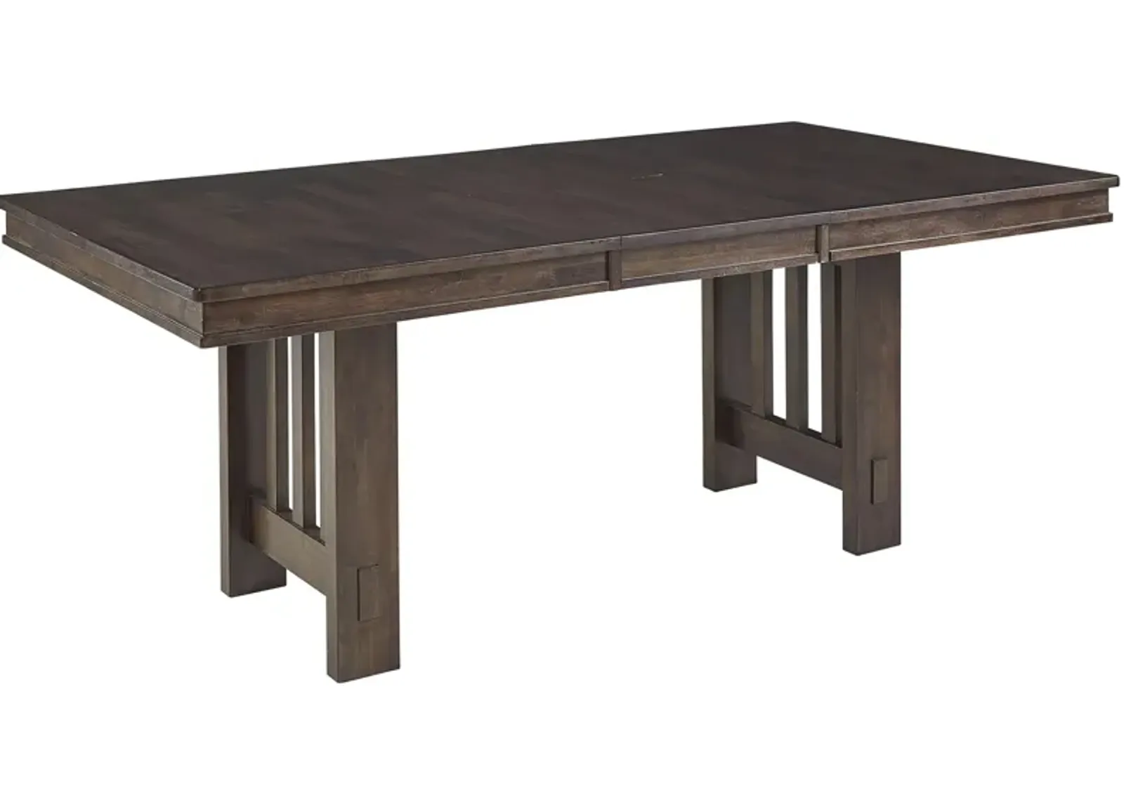 Bremerton Rectangular Dining Table with Butterfly Leaf in Warm Gray by A-America