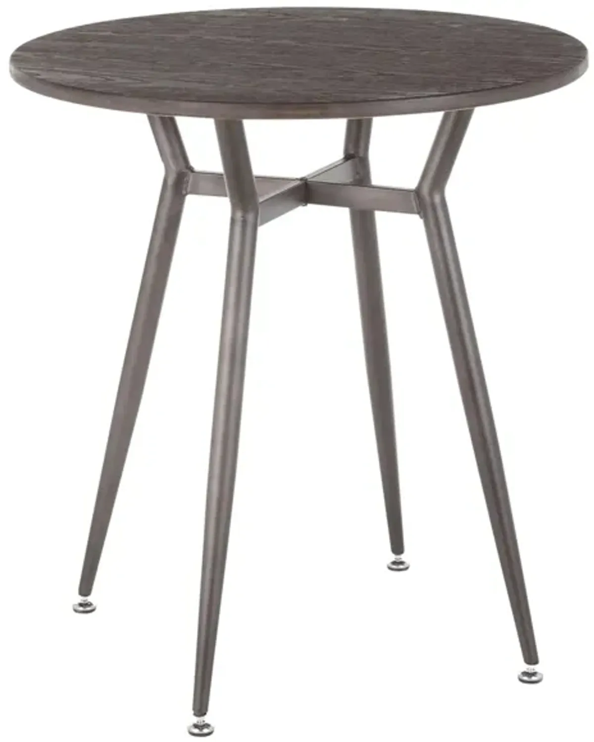 Clara Round Dining Table in Antique, Espresso by Lumisource