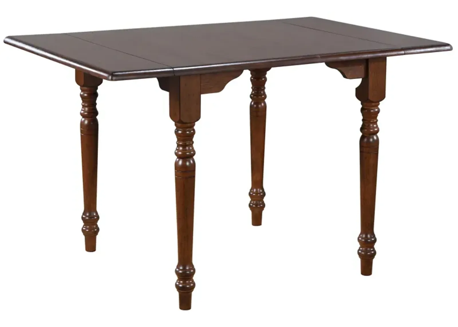 Fenway Drop Leaf Dining Table in Distressed Chestnut by Sunset Trading