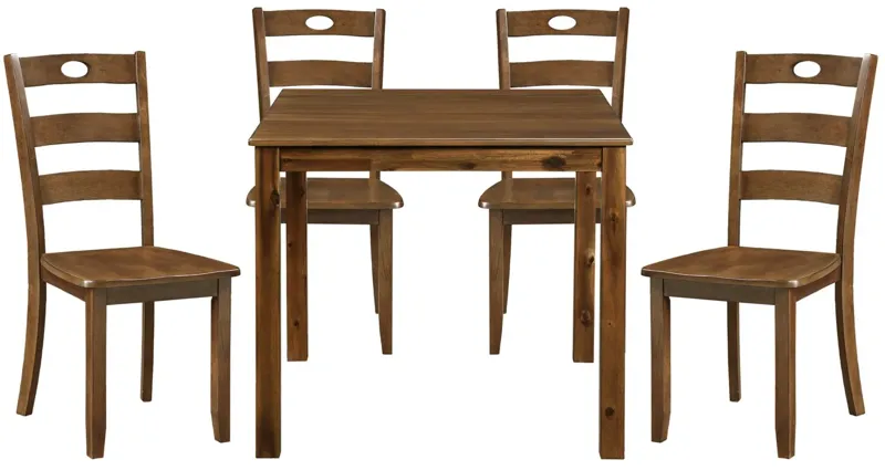 Dune 5-pc. Dining Set in Walnut by Homelegance