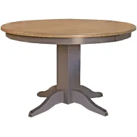 Port Townsend Round Dining Table in Gull Gray-Seaside Pine by A-America