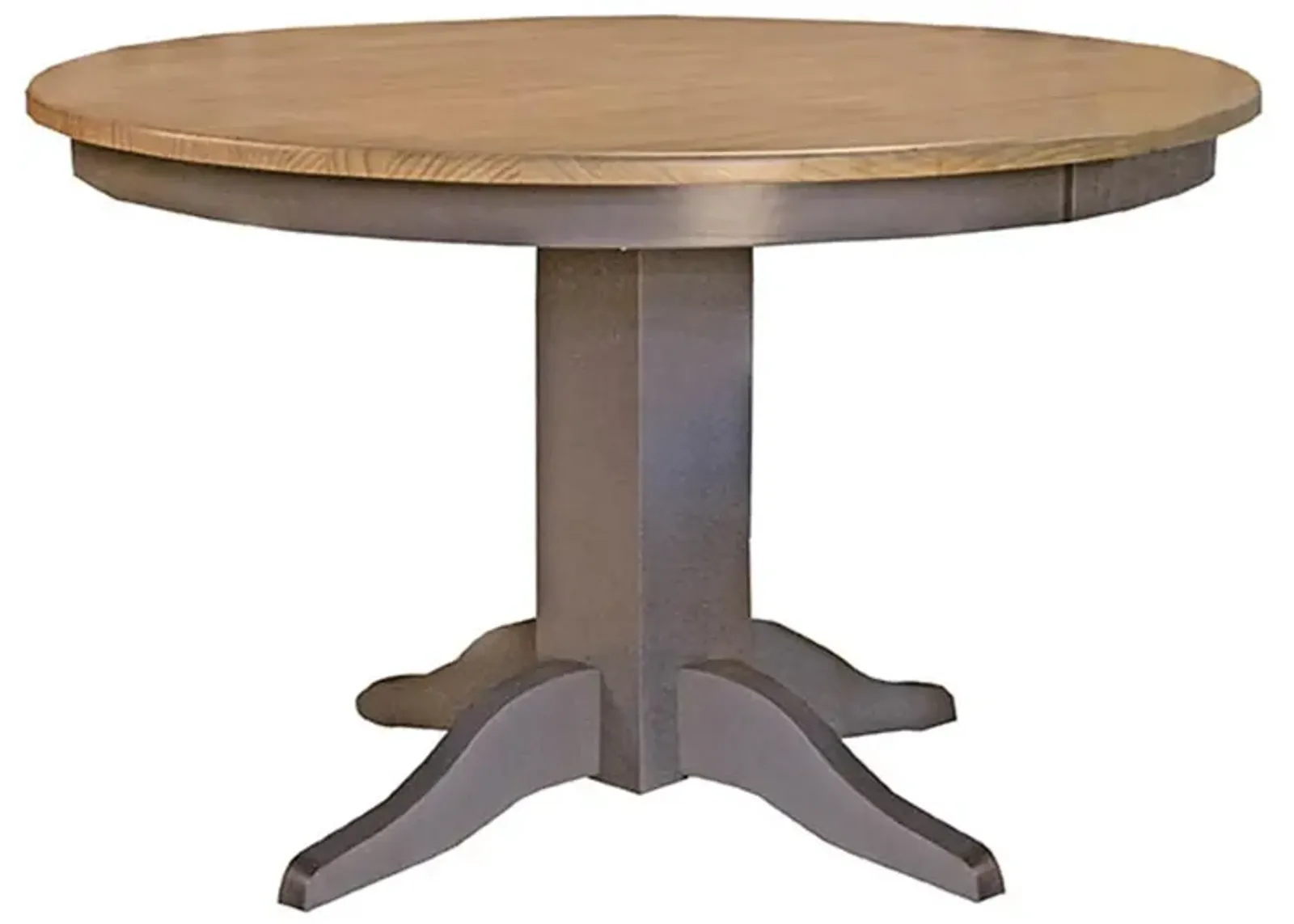 Port Townsend Round Dining Table in Gull Gray-Seaside Pine by A-America