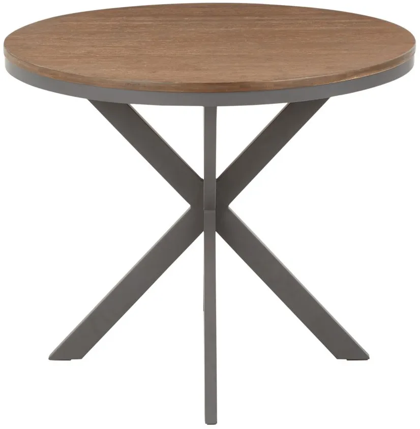 X Pedestal Dinette Table in Grey by Lumisource