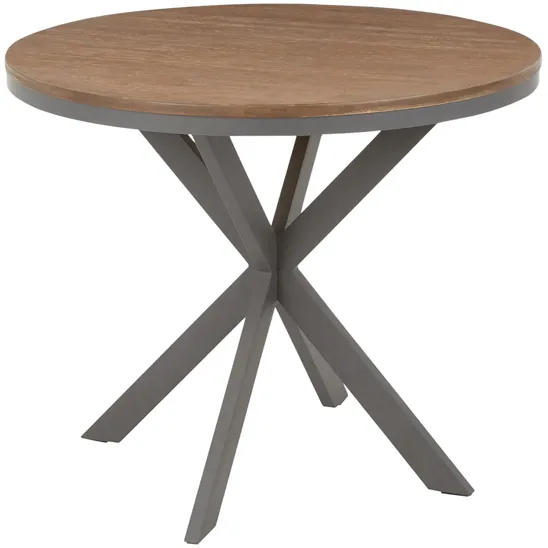 X Pedestal Dinette Table in Grey by Lumisource