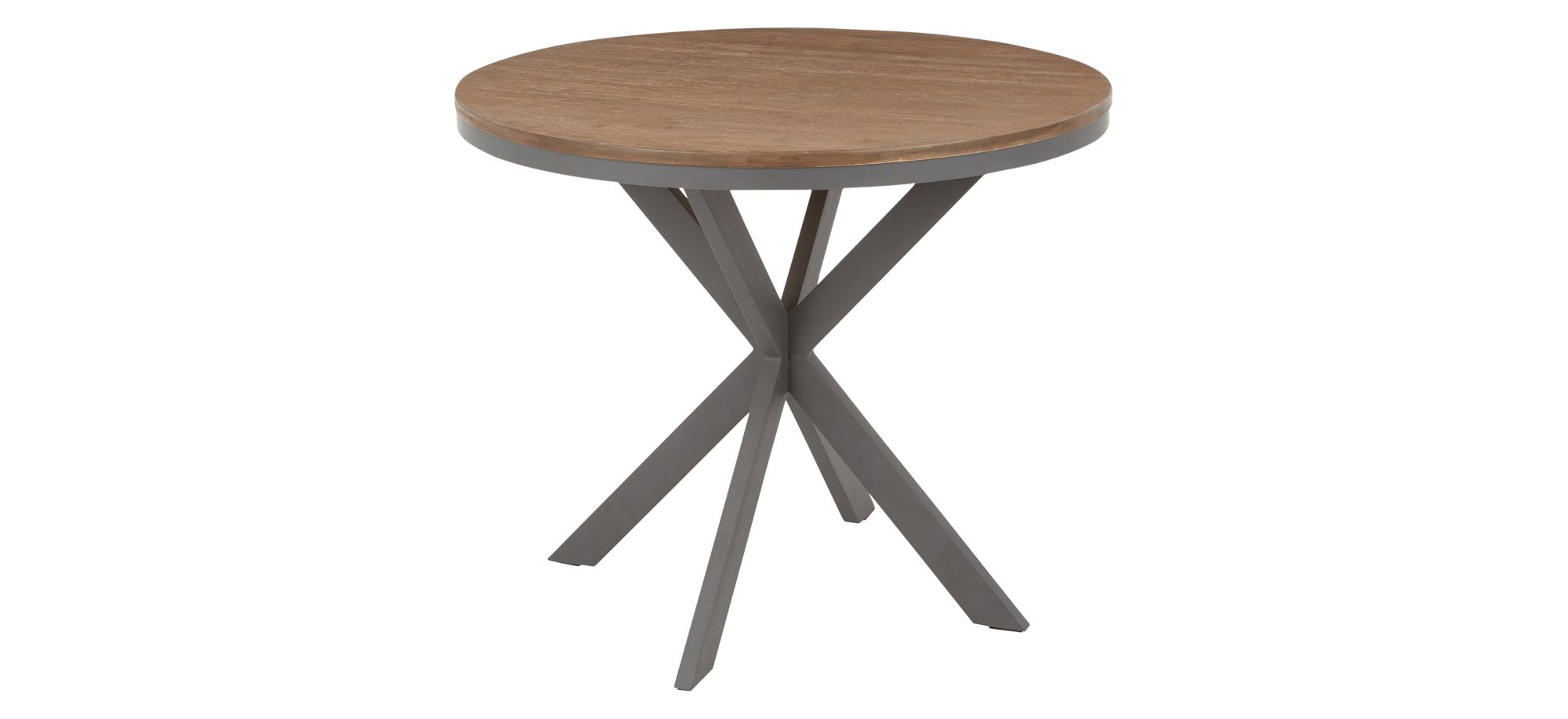 X Pedestal Dinette Table in Grey by Lumisource