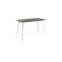 Oregon Counter Table in White by Lumisource