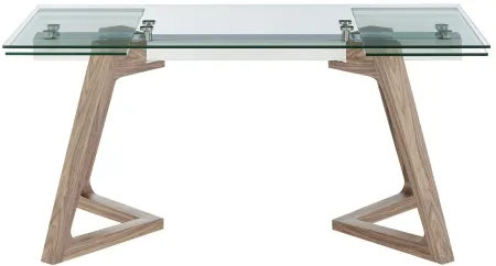 Donar 95" Extension Table in Clear by EuroStyle
