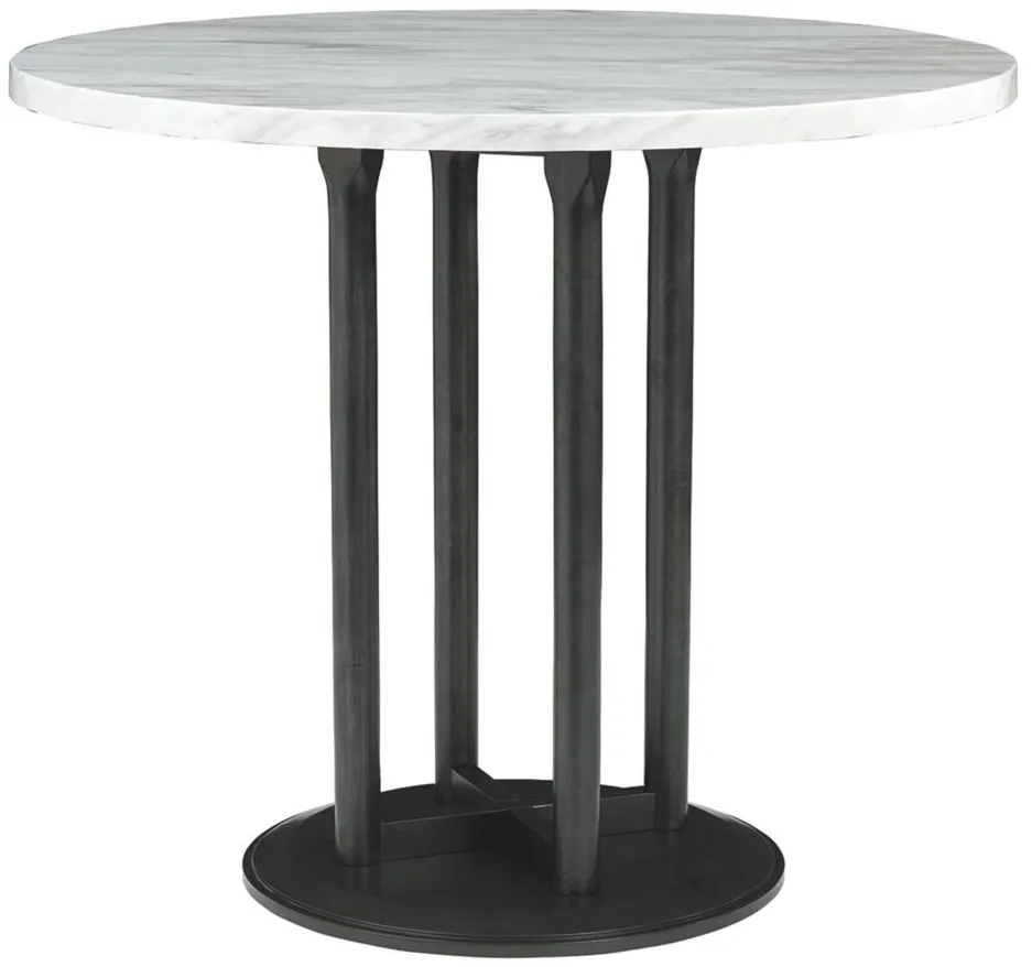 Brigham Round Counter-Height Table in Two-tone by Ashley Furniture