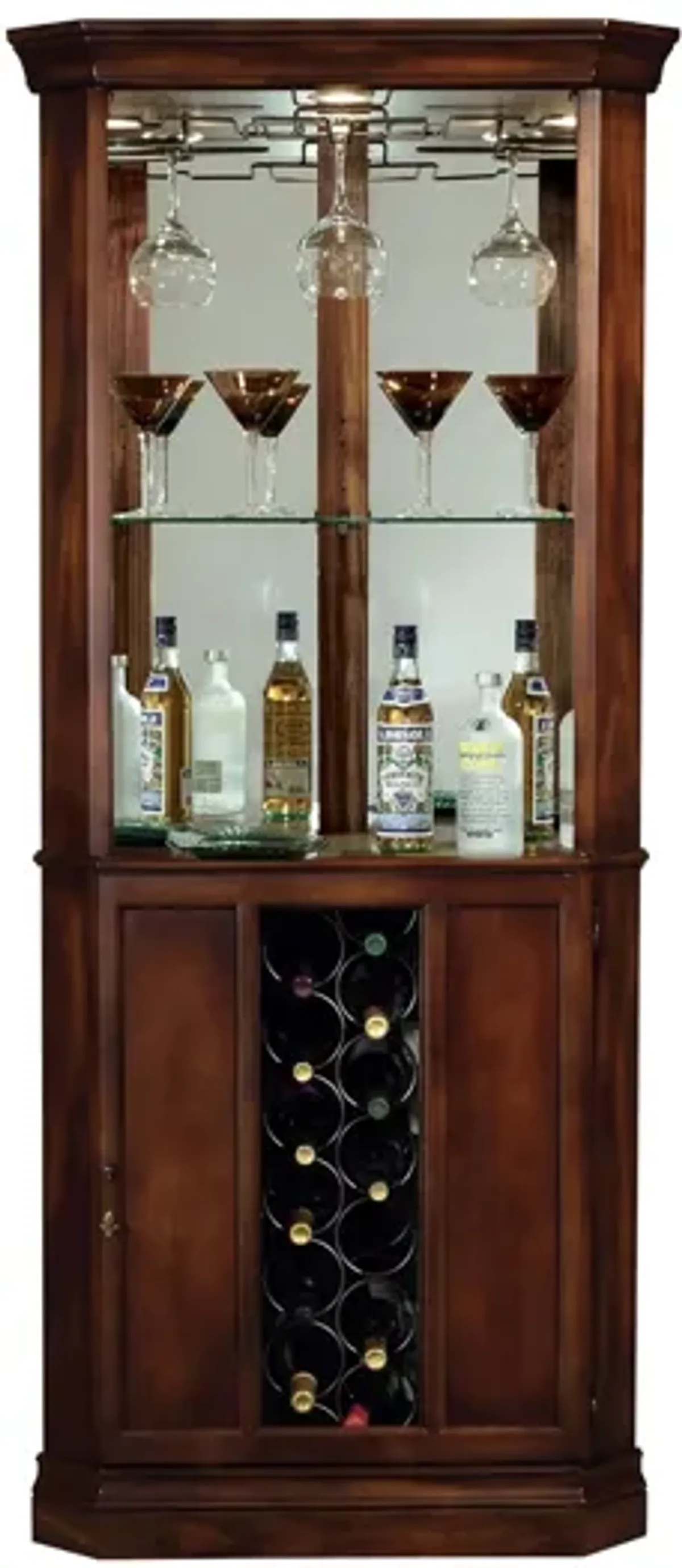 Piedmont Corner Wine Cabinet