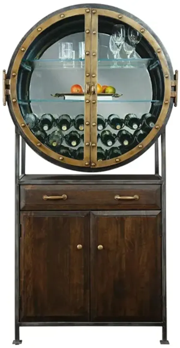 Boilermaker Wine & Bar Cabinet