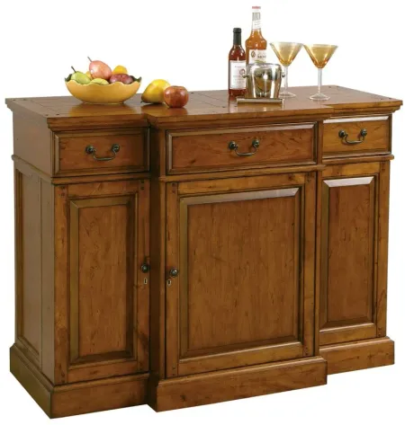 Shiraz Wine Console in Indian Summer by Howard Miller Clock