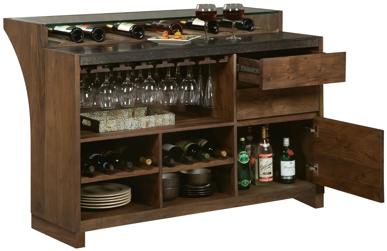 Wine Vault Bar in Brown by Howard Miller Clock