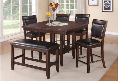 Fulton Counter-Height Dining Table in Espresso by Crown Mark
