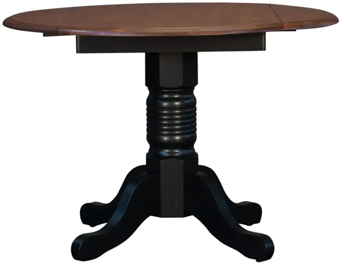 British Isles Round Drop-Leaf Dining Table