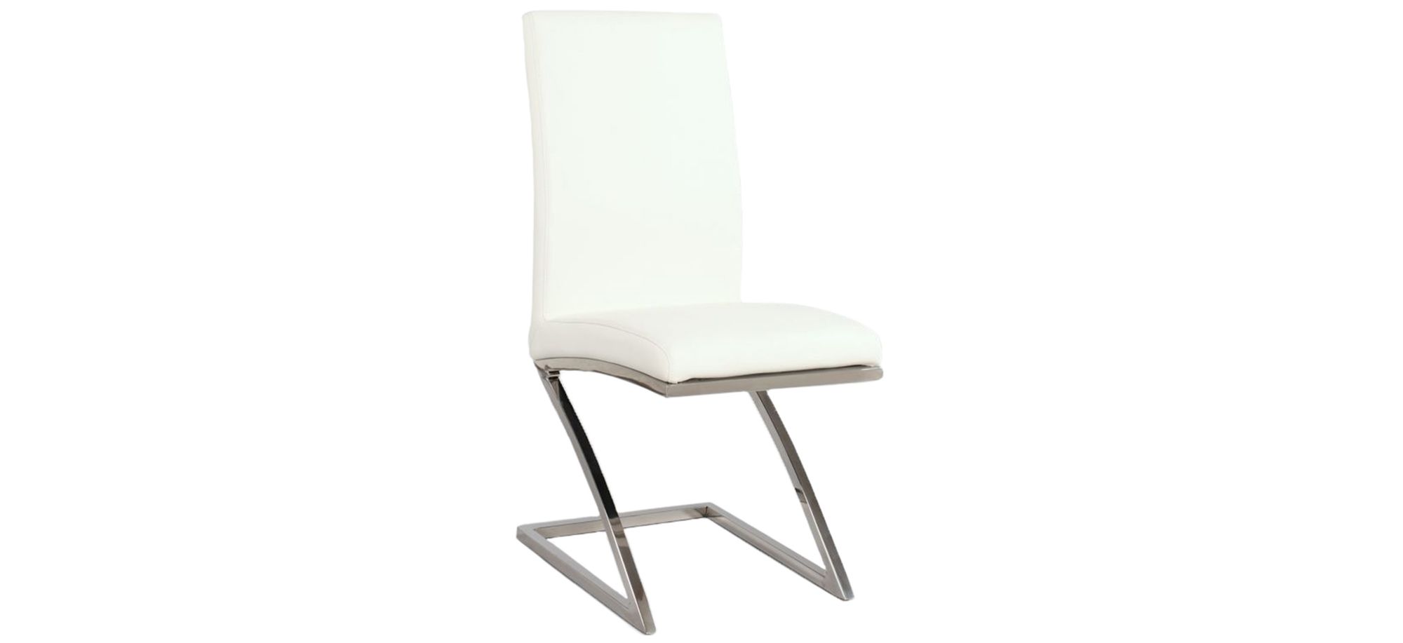 Jade Dining Chairs - Set of 4 in Stainless Steel by Chintaly Imports