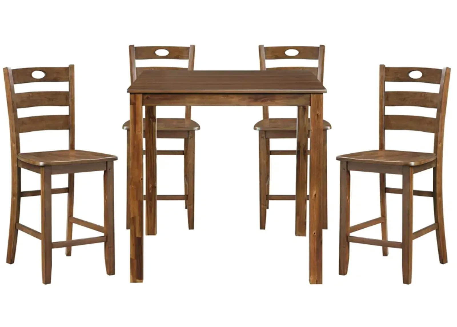 Dune 5-pc. Counter Height Dining Set in Walnut by Homelegance