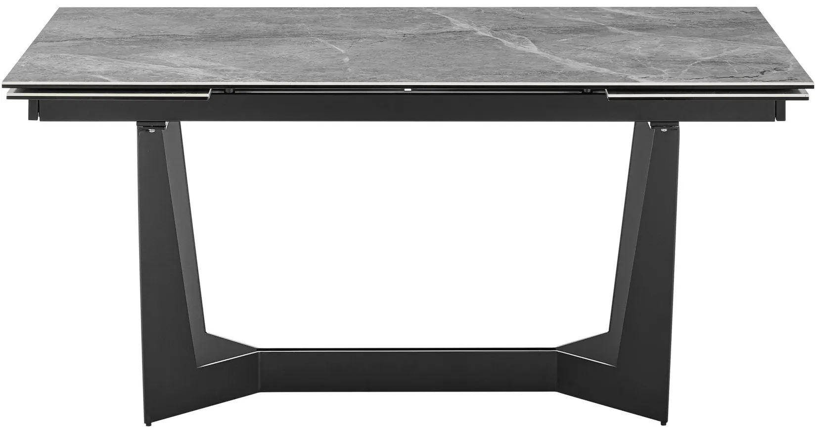 Mateo 95" Extension Table in Gray by EuroStyle