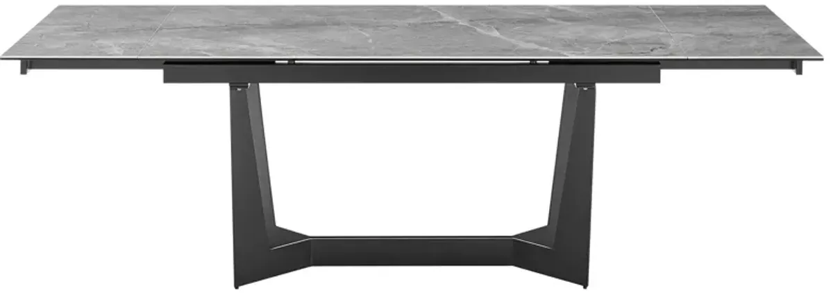 Mateo 95" Extension Table in Gray by EuroStyle