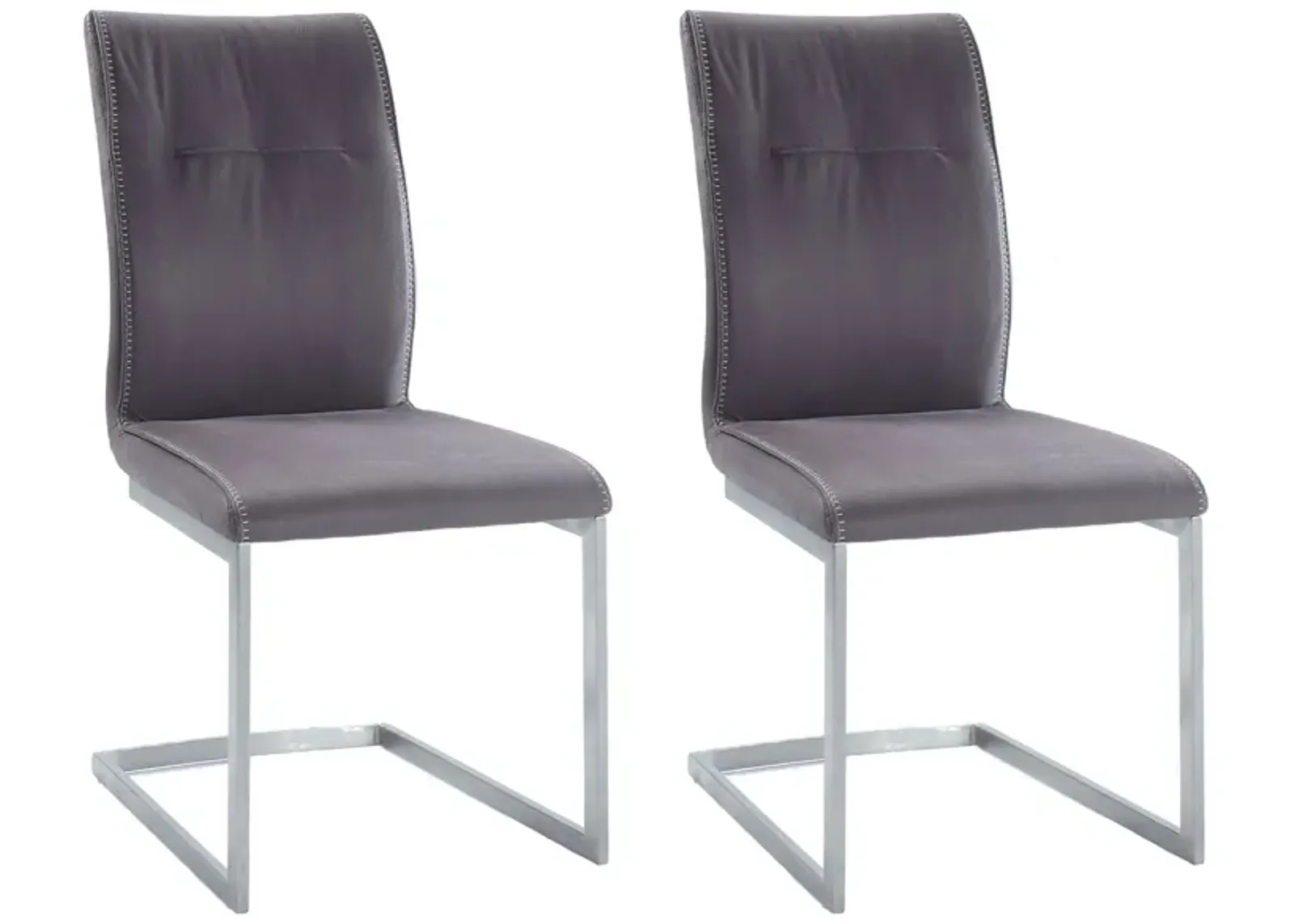 Kalinda Dining Chairs - Set of 2 in Grey by Chintaly Imports