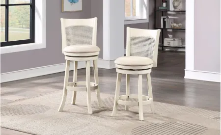 Rusaw Bar Stool in White by Avalon Furniture