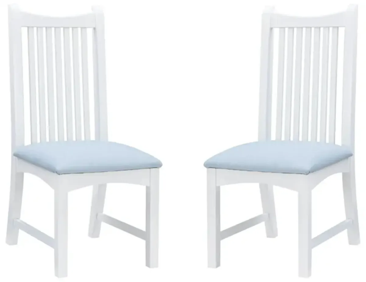 Bonnie Dining Chair - Set of 2 in Blue by Linon Home Decor