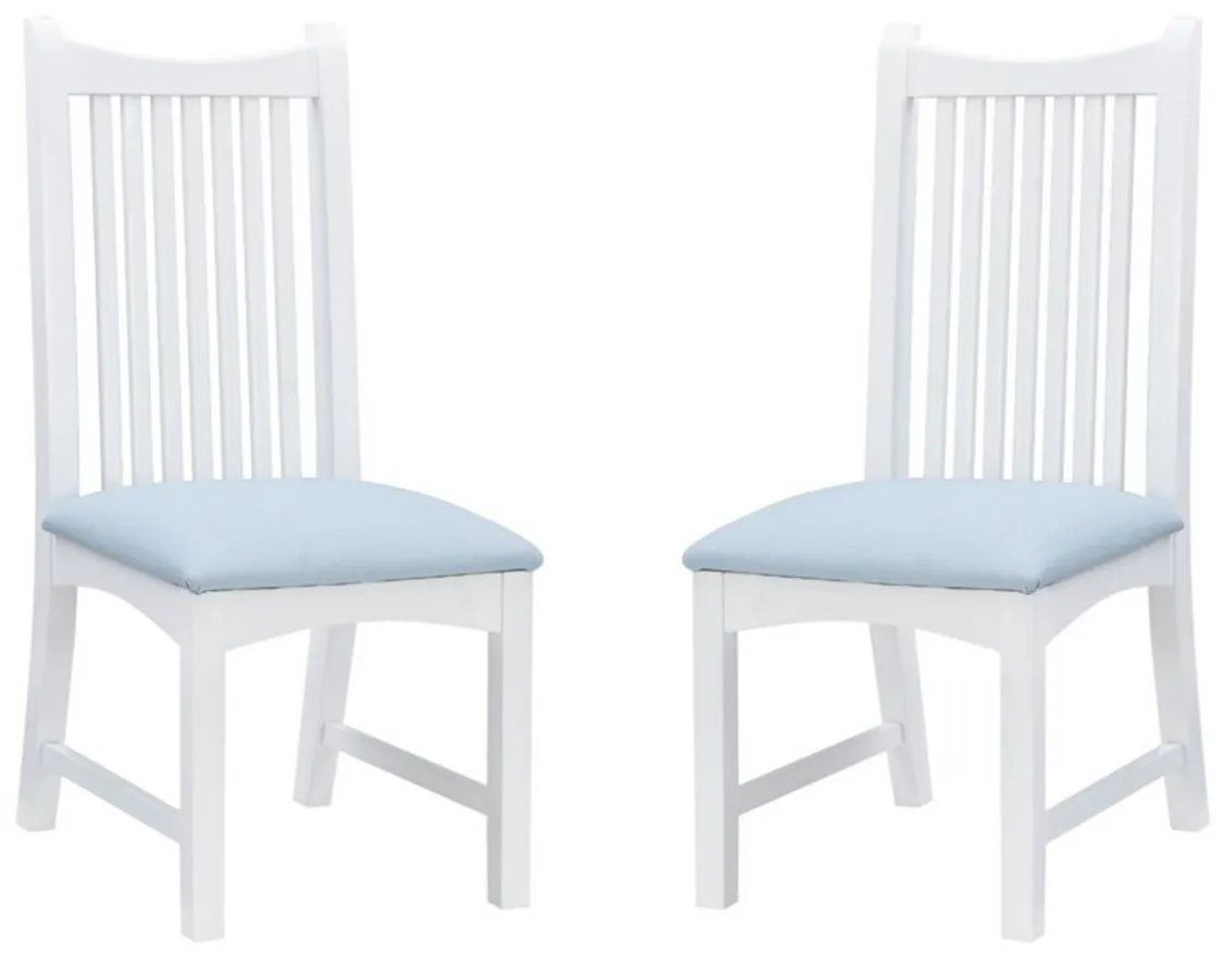 Bonnie Dining Chair - Set of 2 in Blue by Linon Home Decor
