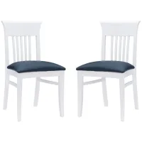 Jenny Dining Chair -Set of 2 in Blue by Linon Home Decor